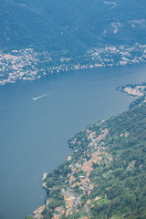 Mountains in Italy near the lake Como in summer