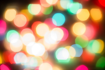 Fototapeta premium Multicolored defocused bokeh blurry lights