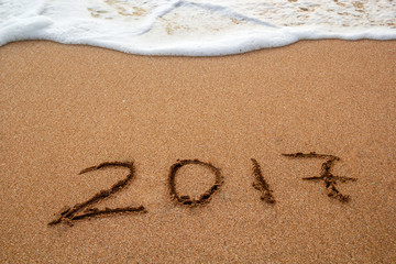 New Year 2017 is coming concept