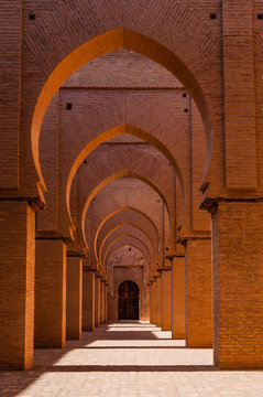 Pfeilerhalle der Moschee von Tinmal; Marokko