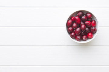 The tasty american cranberries.