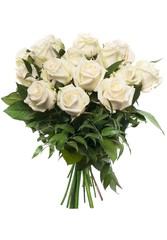 Naklejka premium bouquet of white roses