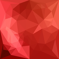 Tomato Red Abstract Low Polygon Background