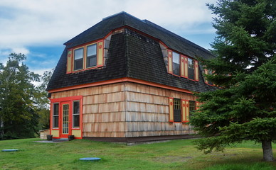 House in Minnesota forest