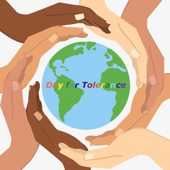 Vector illustration of International Day for Tolerance.