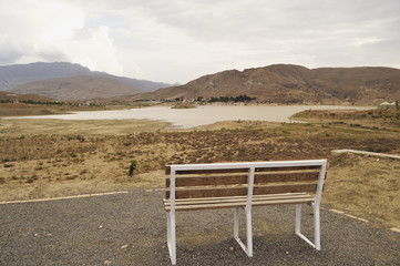 bench in landscape