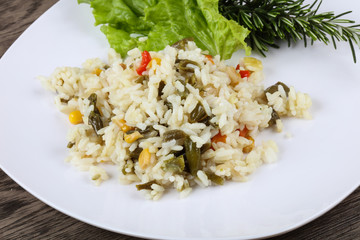 Rice with vegetables