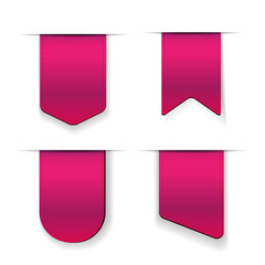 Vector Purple Ribbon set