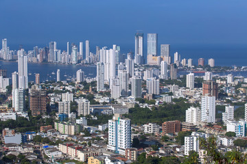 Fototapeta na wymiar View of Cartagena de Indias, Colombia