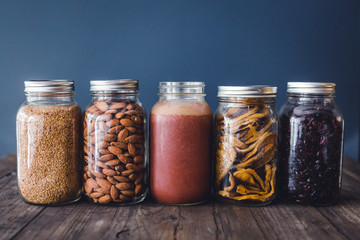 bright and colourful healthy green smoothies