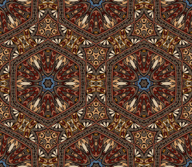 ethnic mosaic background 
