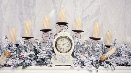 Retro clock and decor