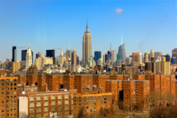 New York City Skyline Blur