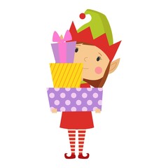 Elf helper vector illustration