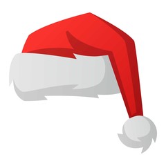 Santa christmas hat vector illustration.