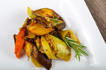 Baked vegetables