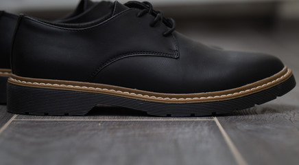 Fototapeta na wymiar Classic stylish men's shoes