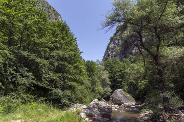 Fototapeta na wymiar Amazing landscape of Erma River in sunny summer day, Bulgaria