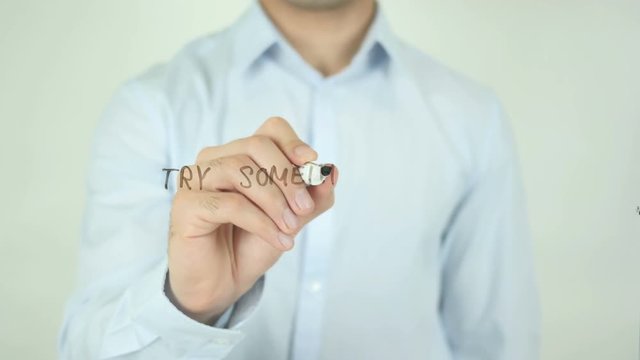 Try Something New, Writing On Screen