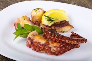 Grilled octopus