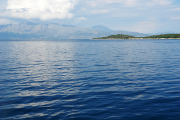 The island and mountain in Ionian Sea.