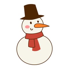 Cartoon snowman character