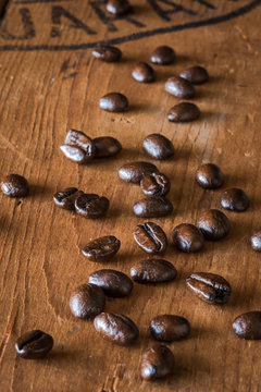 Coffee Beans scattered