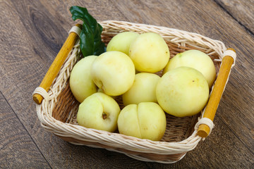 Nectarines in the bowl