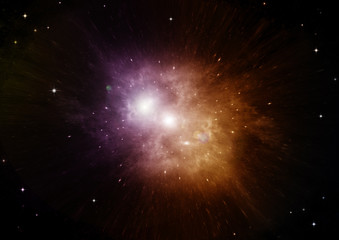 galaxy in a free space