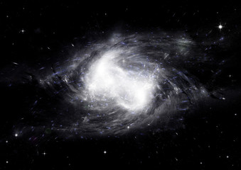 galaxy in a free space