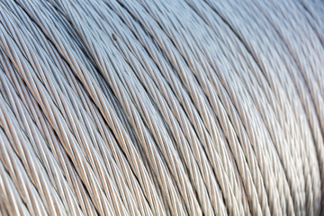 Steel wire rope cable selective focus