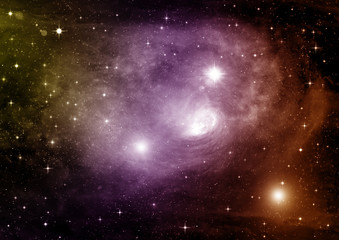 galaxy in a free space