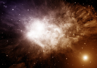 galaxy in a free space