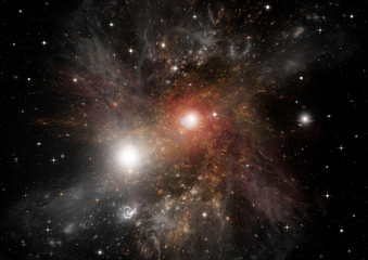 galaxy in a free space