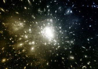 galaxy in a free space