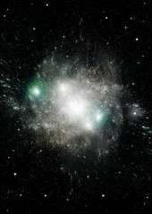 galaxy in a free space