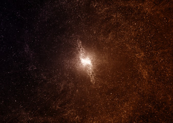 galaxy in a free space