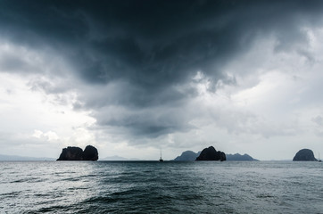 Dramatic sky in Thailand