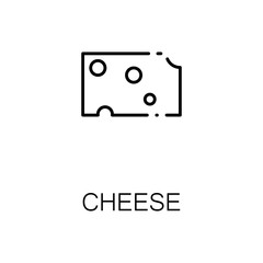 Cheeseflat icon or logo for web design.