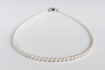 White pearl necklace