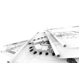 3D architecture abstract