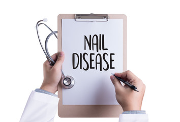  NAIL DISEASE Fungus Infection on Nails Hand, Finger with onycho