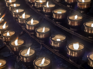 Candles in church