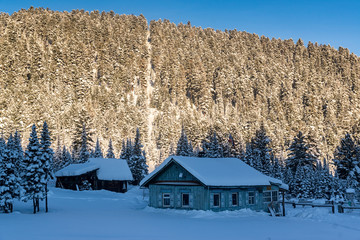 Hydro-meteorological station in the Khamar-Daban mountains