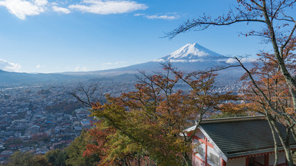 新倉山公園からの富士山