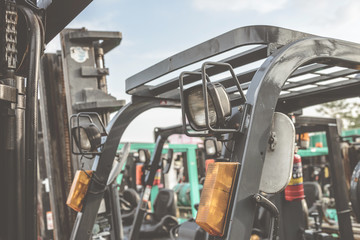 headlight of forklift in work place © bigy9950