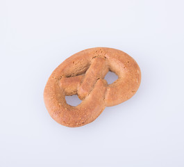 Cookie or Biscuit pretzel on a background.