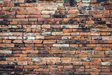 The old brick wall for background