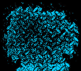 blue stain. abstract tree. grunge.