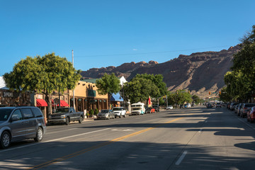 Main street in Moab, Utah
